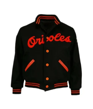 1966 Baltimore Orioles Black Varsity Jacket product image