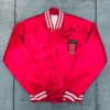 1990s Atlanta Falcons Red Satin Bomber Jacket product image