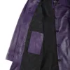 Kandis Women's Leather Purple 3/4 Length Car Coat Kandis Women's Leather Purple 3/4 Length Car Coat product image