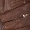 Rachel Women's Cognac Brown Biker Leather Jacket product image