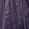 Kandis Women's Leather Purple 3/4 Length Car Coat Kandis Women's Leather Purple 3/4 Length Car Coat product image