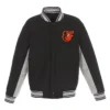 Accent Baltimore Orioles Black and Gray Wool Varsity Jacket product image