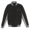 Accent Miami Marlins Varsity Black Wool Jacket product image