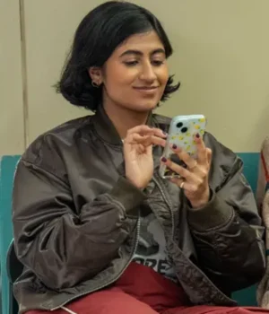 Amita Rao Adults Brown Bomber Jacket product image