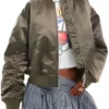 Amita Rao Adults Brown Bomber Jacket Amita Rao Adults Brown Bomber Jacket product image