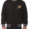 Anaheim Ducks Black Varsity Wool Jacket product image