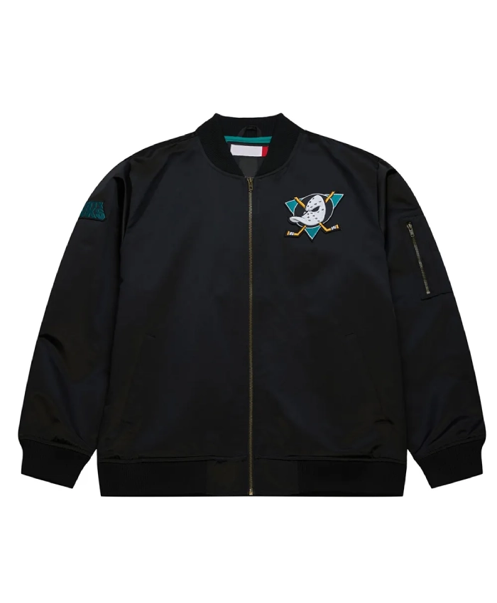 Anaheim Ducks Lightweight Vintage Logo Satin Jacket Anaheim Ducks Lightweight Vintage Logo Satin Jacket product image