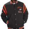 Anaheim Ducks Tailback Black Varsity Jacket product image