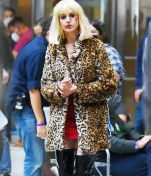 Anne Hathaway Wecrashed Rebekah Neumann Leopard Coat product image