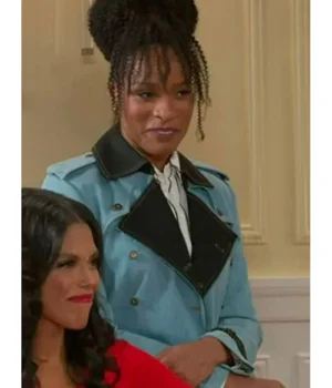 Arielle Prepetit Beyond The Gates Blue Trench Coat product image