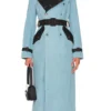 Arielle Prepetit Beyond The Gates Blue Trench Coat product image