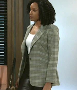 Arielle Prepetit Beyond the Gates Grey Plaid Blazer product image