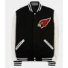 Arizona Cardinals Black and White Varsity Jacket product image