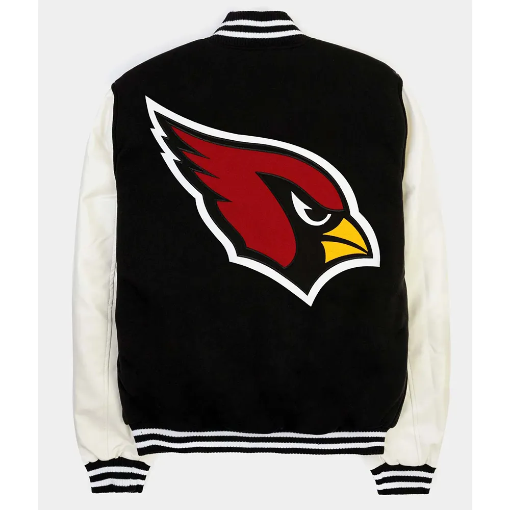Arizona Cardinals Black and White Varsity Jacket Arizona Cardinals Black and White Varsity Jacket product image