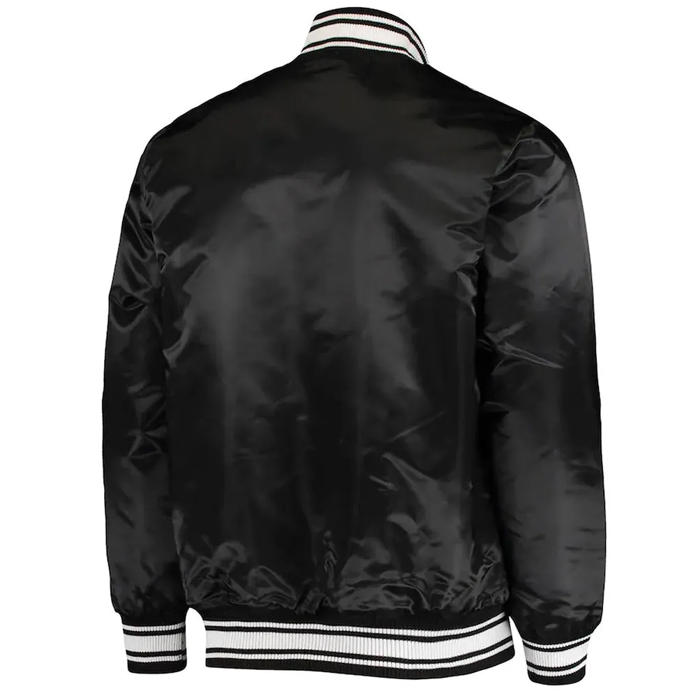Arizona Cardinals Locker Room Black Satin Jacket Arizona Cardinals Locker Room Black Satin Jacket product image