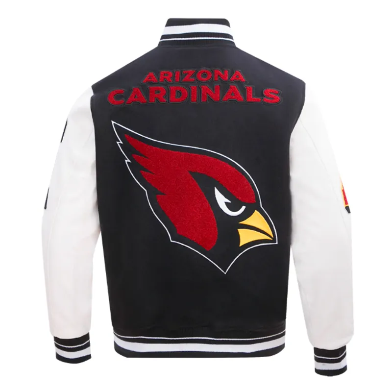 Arizona Cardinals Mashup Rib Varsity Wool-Leather Jacket Arizona Cardinals Mashup Rib Varsity Wool-Leather Jacket product image