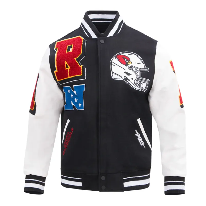 Arizona Cardinals Mashup Rib Varsity Wool-Leather Jacket Arizona Cardinals Mashup Rib Varsity Wool-Leather Jacket product image