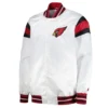 Arizona Cardinals Midweight White Satin Jacket product image