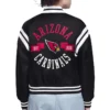 Arizona Cardinals Printed Logo Varsity Satin Jacket Arizona Cardinals Printed Logo Varsity Satin Jacket product image