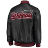 Arizona Cardinals Stiff Arm Varsity Leather Jacket product image