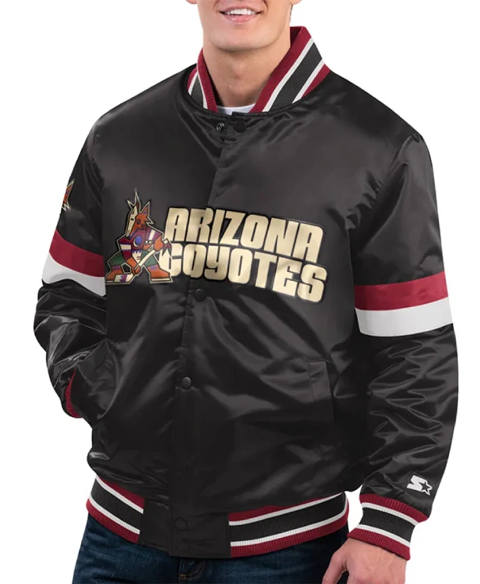 Arizona Coyotes Home Game Black Jacket Arizona Coyotes Home Game Black Jacket product image