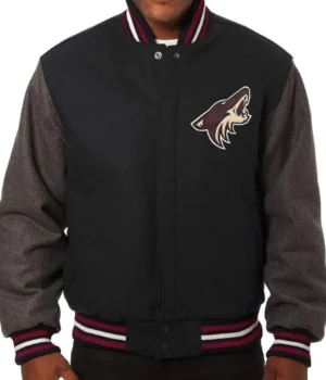 Arizona Coyotes Two Tone Varsity Wool Jacket product image