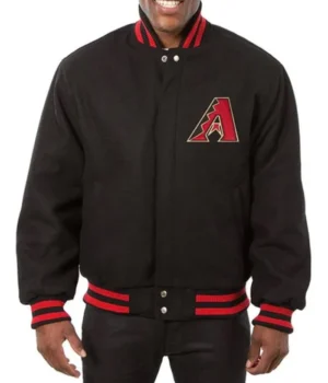 Arizona Diamondbacks Black Varsity Wool Jacket product image