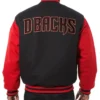 Arizona Diamondbacks Varsity Red and Black Wool Jacket product image