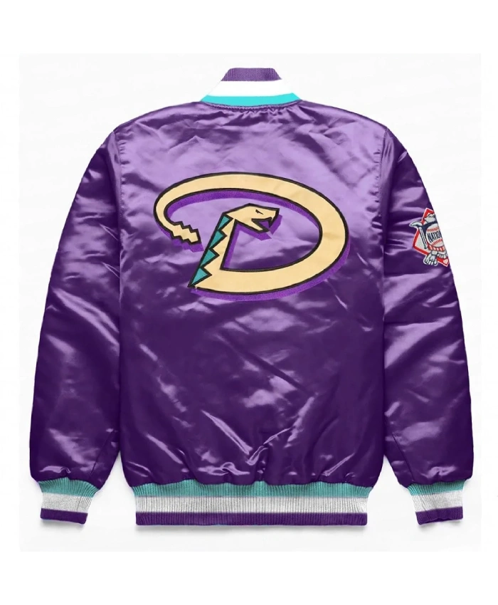 Exclusive Arizona Diamondbacks Purple Satin Jacket Exclusive Arizona Diamondbacks Purple Satin Jacket product image