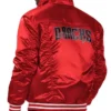 Arizona Diamondbacks Red Silver Tab Trucker Satin Jacket Arizona Diamondbacks Red Silver Tab Trucker Satin Jacket product image