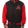 Arizona Diamondbacks Varsity Red and Black Wool Jacket product image
