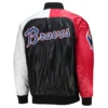 Atlanta Braves Tri-Color Varsity Satin Jacket product image