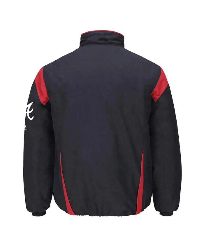 Atlanta Braves On-Field Navy Jacket Atlanta Braves On-Field Navy Jacket product image