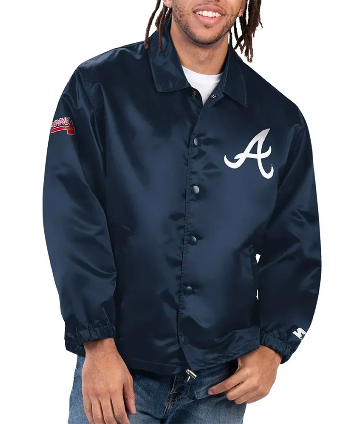 Atlanta Braves Option Route Coaches Jacket Atlanta Braves Option Route Coaches Jacket product image