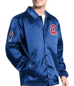 Atlanta Braves Point Man Coaches Royal Jacket product image