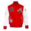 Atlanta Braves Prep Varsity Wool/Leather Jacket product image