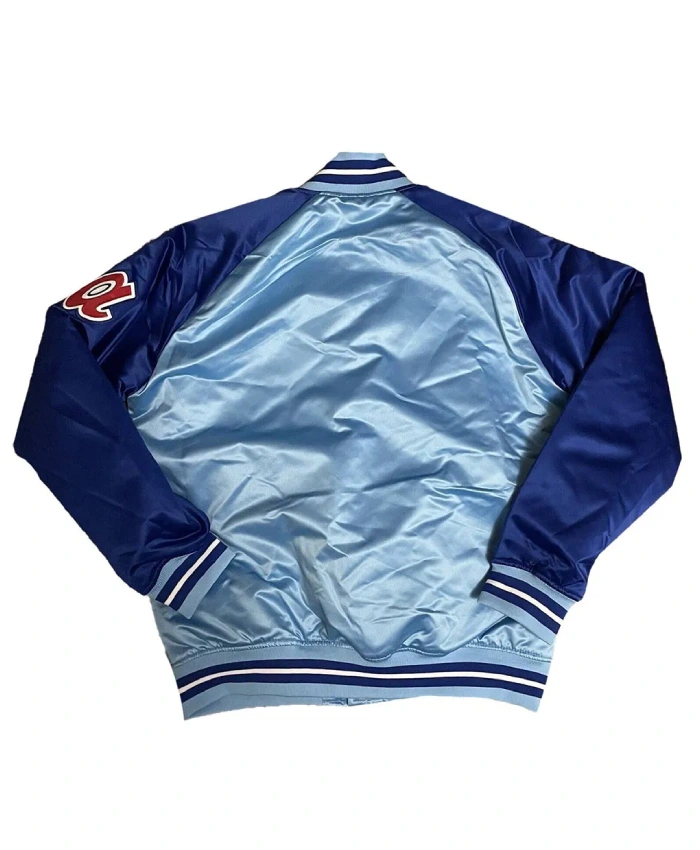 Reload Atlanta Braves Blue Satin Jacket Reload Atlanta Braves Blue Satin Jacket product image