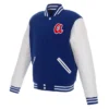 Atlanta Braves Royal/White Varsity Full-Snap Jacket product image