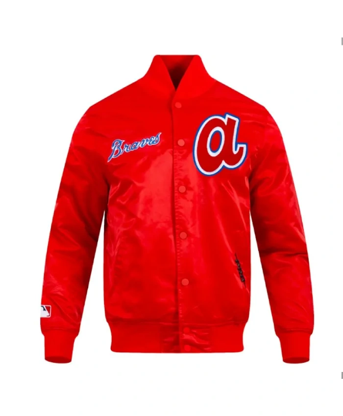 Atlanta Braves Souvenir Satin Jacket Atlanta Braves Souvenir Satin Jacket product image