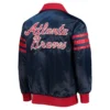 The Captain II Atlanta Braves Navy Satin Jacket The Captain II Atlanta Braves Navy Satin Jacket product image