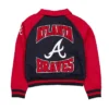 Atlanta Braves Navy and Red Throwback Jacket product image