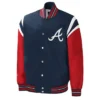 Atlanta Braves Title Holder Varsity Navy and Red Jacket product image
