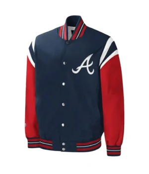 Atlanta Braves Title Holder Varsity Navy and Red Jacket product image