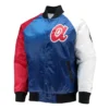 Atlanta Braves Tri-Color Varsity Satin Jacket product image