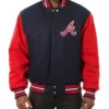 Atlanta Braves Two Tone Varsity Wool Jacket product image