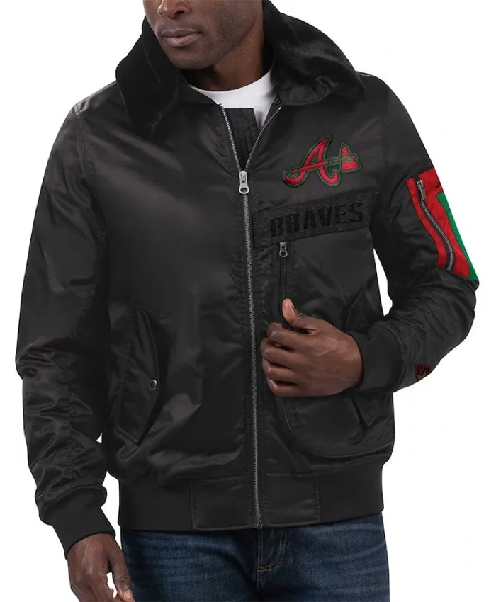 Atlanta Braves Ty Mopkins Black Jacket Atlanta Braves Ty Mopkins Black Jacket product image