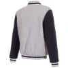 Atlanta Braves Varsity Gray and Navy Wool Jacket product image