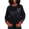 Atlanta Falcons Black Full Count Varsity Satin Jacket product image