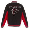 Atlanta Falcons Black and Red Varsity Wool Jacket Atlanta Falcons Black and Red Varsity Wool Jacket product image