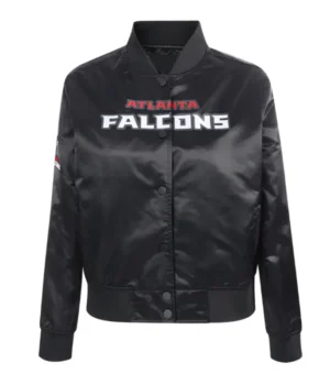 Atlanta Falcons Classic Black Satin Jacket product image